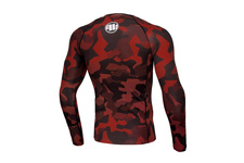 Rashguard termoaktywny Pit Bull L-S Dillard Camo - Czerwony