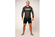 Rashguard termoaktywny Pit Bull L-S Dillard Camo - Khaki