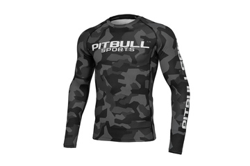 Rashguard termoaktywny Pit Bull L-S Dillard Camo - Szary