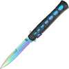 Nóż Sprężynowy Haller Stiletto Onehand Rainbow-Black