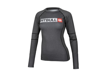 Damski rashguard termoaktywny Pit Bull L-S Hilltop - Szary