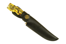 Nóż  Master Cutlery ELK Ridge hunter bone finka, Skórzana pochwa
