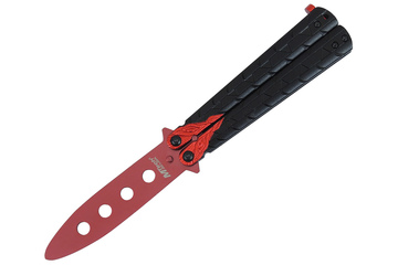 Nóż  Master Cutlery M-TECH "MOTYLEK" Dragon treningowy red