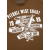 Koszulka Pit Bull Oldschool Razor'20 - Brązowa