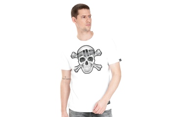 Koszulka Pit Bull Skull Wear '21 - Biała