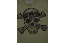 Koszulka Pit Bull Skull Wear '21 - Oliwkowa