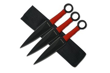 Nóż Master Cutlery rzutka 8" 3szt red