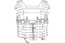 kamizelka taktyczna Direct Action TEMPEST CHEST RIG - Cordura - coyote brown