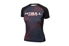 Rashguard termoaktywny damski Pit Bull Mesh Performance Pro Plus Iron Logo - Czarny