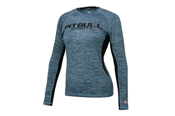 Rashguard termoaktywny damski Pit Bull Performance Pro Plus - Turkusowy