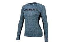 Rashguard termoaktywny damski Pit Bull Performance Pro Plus - Turkusowy