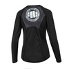 Rashguard termoaktywny damski L-S Pit Bull Mesh Performance Pro Plus Cage - Czarny