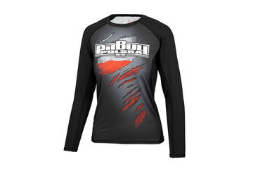 Rashguard termoaktywny damski L-S Pit Bull Mesh Performance Pro Plus Polska - Czarny