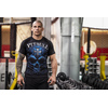 Rashguard termoaktywny Pit Bull Mesh Performance Pro Plus Blue Skull - Czarny