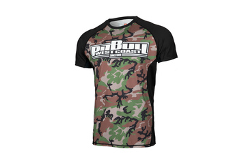 Rashguard termoaktywny Pit Bull Mesh Performance Pro Plus Woodland Boxing - Czarny