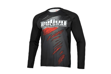 Rashguard termoaktywny L-S Pit Bull Mesh Performance Pro Plus Polska - Czarny