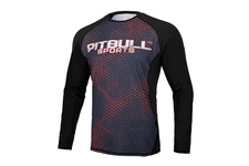 Rashguard termoaktywny L-S Pit Bull Mesh Performance Pro Plus Iron Logo - Czarny