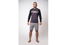 Rashguard termoaktywny L-S Pit Bull Mesh Performance Pro Plus Iron Logo - Czarny