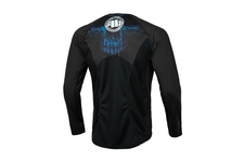 Rashguard termoaktywny L-S Pit Bull Mesh Performance Pro Plus Blue Skull - Czarny