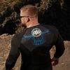 Rashguard termoaktywny L-S Pit Bull Mesh Performance Pro Plus Blue Skull - Czarny