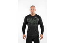 Rashguard termoaktywny L-S Pit Bull Mesh Performance Pro Plus Woodland Logo - Czarny