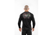 Rashguard termoaktywny L-S Pit Bull Mesh Performance Pro Plus Woodland Logo - Czarny