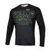 Rashguard termoaktywny L-S Pit Bull Mesh Performance Pro Plus Woodland Logo - Czarny