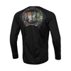 Rashguard termoaktywny L-S Pit Bull Mesh Performance Pro Plus Woodland Logo - Czarny