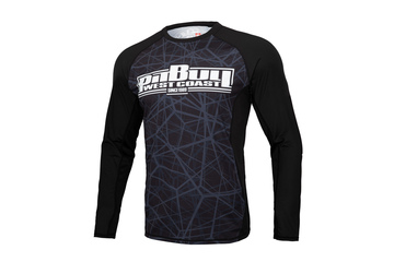 Rashguard termoaktywny L-S Pit Bull Mesh Performance Pro Plus Dark Ray - Czarny