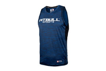 Tank Top rashguard termoaktywny Pit Bull Mesh Performance Pro Plus  - Niebieski