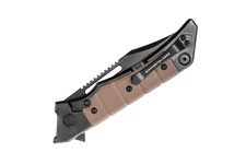 Nóż ZERO TOLERANCE TIM GALYEAN FRAME LOCK KNIFE BROWN G-10/TI