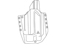 kabura Helikon OWB LIGHT HOLSTER G17 - Full Kydex - czarny