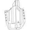 kabura Helikon OWB LIGHT HOLSTER G17 - Full Kydex - flat dark earth