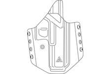 kabura Helikon OWB NO LIGHT HOLSTER G17 - Full Kydex - flat dark earth