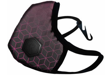 Maska antysmogowa DRAGON Casual II Geometry Pink