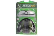 Słuchawki RealHunter Active PRO oliwkowe + okulary