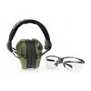 Słuchawki RealHunter Active PRO oliwkowe + okulary