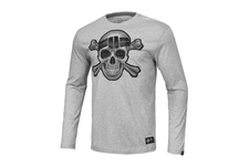 Koszulka z długim rękawem Pit Bull Skull Wear '20 - Szara