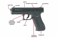 Pistolet hukowy PHANTOM 5.6 czarny kal. do 6 mm