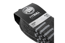Skarpetki Pit Bull Low Ankle grube (3-pak) - Grafitowe