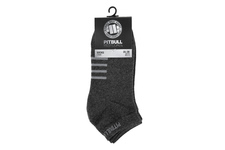 Skarpetki Pit Bull Low Ankle grube (3-pak) - Grafitowe