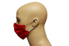 Maska bawełniana na twarz - czerwona