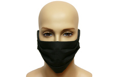 Maska bawełniana na twarz - czarna