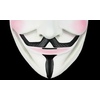 Maska na twarz z nadrukiem ZBROJOWNIA - Anonymous - czarna