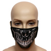 Maska na twarz z nadrukiem ZBROJOWNIA - Czacha - czarna