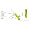 Scyzoryk Ruike LD43 wielofunkcyjny, zielony