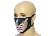 Maska na twarz z nadrukiem ZBROJOWNIA - Batman - czarna