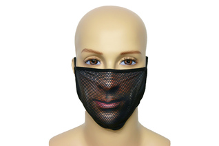 Maska na twarz z nadrukiem ZBROJOWNIA - Man - czarna