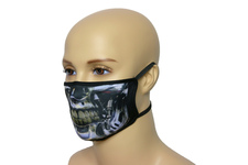 Maska na twarz z nadrukiem ZBROJOWNIA - Terminator - czarna