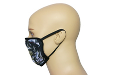 Maska na twarz z nadrukiem ZBROJOWNIA - Terminator - czarna